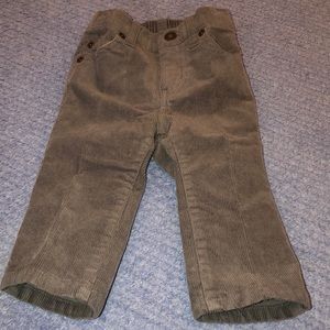 Janie and Jack grey corduroy pants size 6-12 mon